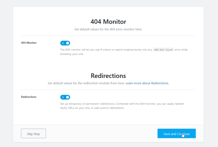 404 monitor and redirection